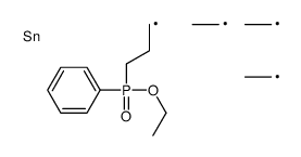 3-[ethoxy(phenyl)phosphoryl]propyl-triethylstannane结构式