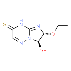 Imidazo[1,2-b][1,2,4]triazine-3(4H)-thione, 6-ethoxy-6,7-dihydro-7-hydroxy-, (6R,7R)-rel- (9CI) Structure