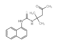 1-(2-methyl-4-oxo-pentan-2-yl)-3-naphthalen-1-yl-thiourea Structure