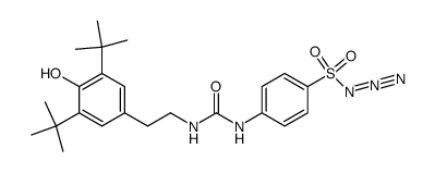 N-[2-(3,5-di-tert-butyl-4-hydroxyphenyl)ethyl]-N'-(4-azidosulfonylphenyl)urea Structure