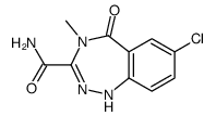 7-chloro-4-methyl-5-oxo-1H-1,2,4-benzotriazepine-3-carboxamide结构式