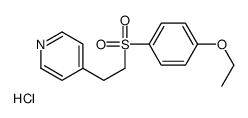 4-[2-(4-ethoxyphenyl)sulfonylethyl]pyridine,hydrochloride Structure