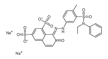 disodium 8-[[3-[(ethylphenylamino)sulphonyl]-4-methylphenyl]azo]-7-hydroxynaphthalene-1,3-disulphonate Structure