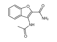 3-acetylamino-2-benzofurancarboxamide结构式