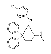 (5,5-Diphenyl-bicyclo[4.1.0]hept-2-yl)-methyl-amine; compound with (Z)-but-2-enedioic acid结构式