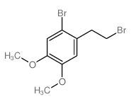 1-bromo-2-(2-bromoethyl)-4,5-dimethoxy-benzene结构式