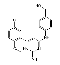 [4-[[2-amino-6-(5-chloro-2-ethoxyphenyl)pyrimidin-4-yl]amino]phenyl]methanol Structure