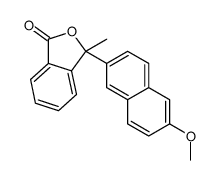 3-(6-methoxynaphthalen-2-yl)-3-methyl-2-benzofuran-1-one结构式