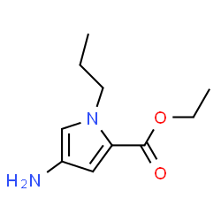 1H-Pyrrole-2-carboxylicacid,4-amino-1-propyl-,ethylester(9CI)结构式