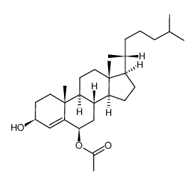 6β-acetoxy-3β-hydroxycholest-4-ene结构式