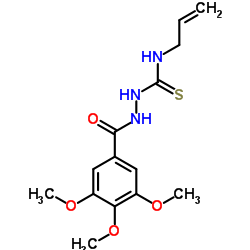 N-Allyl-2-(3,4,5-trimethoxybenzoyl)hydrazinecarbothioamide结构式