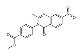 methyl 4-(2-methyl-7-nitro-4-oxo-quinazolin-3-yl)benzoate structure