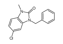 3-benzyl-5-chloro-1-methylbenzimidazol-2-one结构式