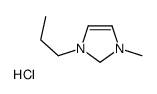 1-甲基-3-丙基氯化咪唑结构式