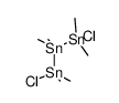 1,3-dichloro-1,1,2,2,3,3-hexamethyltristannane Structure