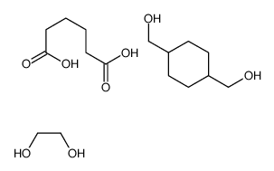 ethane-1,2-diol,hexanedioic acid,[4-(hydroxymethyl)cyclohexyl]methanol结构式