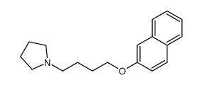 1-(4-naphthalen-2-yloxybutyl)pyrrolidine Structure