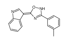 5-indol-3-ylidene-3-(3-methylphenyl)-2H-1,2,4-oxadiazole结构式