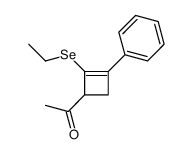 1-(2-ethylselanyl-3-phenylcyclobut-2-en-1-yl)ethanone Structure