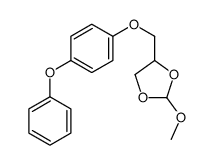 2-methoxy-4-[(4-phenoxyphenoxy)methyl]-1,3-dioxolane结构式