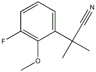 2-(3-fluoro-2-methoxyphenyl)-2-methylpropanenitrile Structure