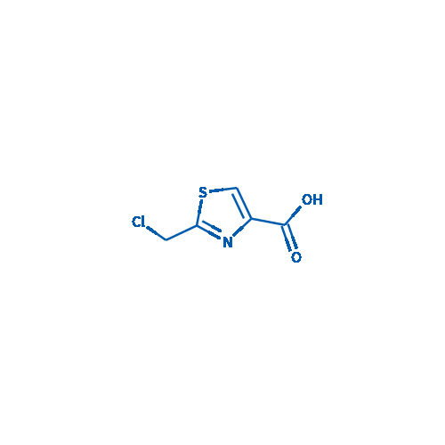 2-(Chloromethyl)thiazole-4-carboxylic acid结构式