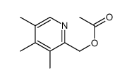 (3,4,5-trimethylpyridin-2-yl)methyl acetate structure