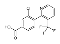 Benzoic acid, 3-chloro-4-[3-(trifluoromethyl)-2-pyridinyl]结构式