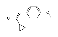 (E)-1-Chlor-1-cyclopropyl-2-(4-methoxyphenyl)ethen Structure