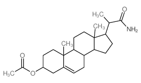 Pregn-5-ene-20-carboxamide,3-(acetyloxy)-, (3b,20S)- (9CI) Structure