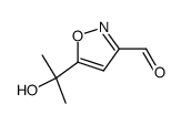 3-Isoxazolecarboxaldehyde,5-(1-hydroxy-1-methylethyl)- Structure