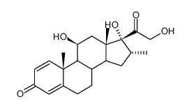 11alpha,17,21-三羟基-16beta-甲基孕甾-1,4-二烯-3,20-二酮图片