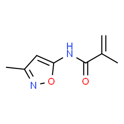 2-Propenamide,2-methyl-N-(3-methyl-5-isoxazolyl)-(9CI)结构式