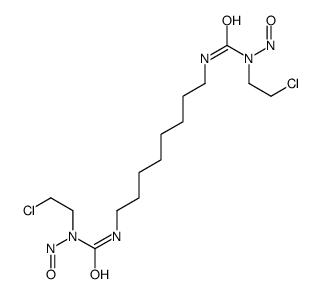 1-(2-chloroethyl)-3-[8-[[2-chloroethyl(nitroso)carbamoyl]amino]octyl]-1-nitrosourea结构式