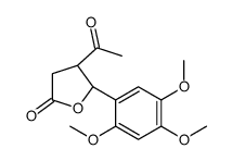 (4S,5S)-4-acetyl-5-(2,4,5-trimethoxyphenyl)oxolan-2-one Structure