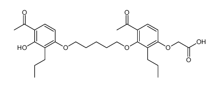 [4-acetyl-3-[5-(4-acetyl-3-hydroxy-2-propylphenoxy)pentyloxy]-2-propylphenoxy]acetic acid Structure