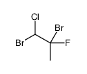 1,2-Dibromo-1-chloro-2-fluoropropane结构式