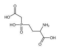 2-amino-4-[carboxymethyl(hydroxy)phosphoryl]butanoic acid结构式