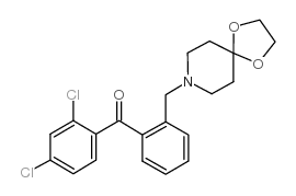 2,4-DICHLORO-2'-[8-(1,4-DIOXA-8-AZASPIRO[4.5]DECYL)METHYL]BENZOPHENONE structure