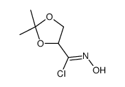 N-hydroxy-2,2-dimethyl-1,3-dioxolane-4-carboximidoyl chloride Structure