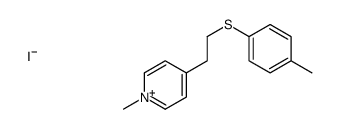 1-methyl-4-[2-(4-methylphenyl)sulfanylethyl]pyridin-1-ium,iodide结构式