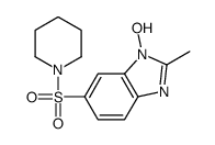 1-hydroxy-2-methyl-6-piperidin-1-ylsulfonylbenzimidazole Structure