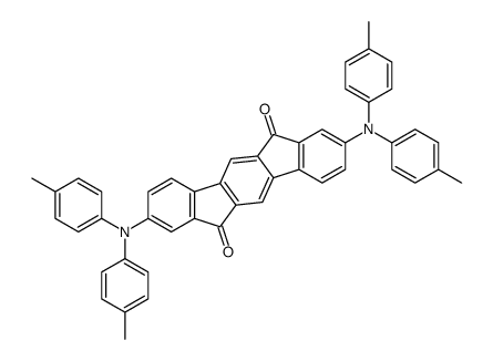 2,8-bis(4-methyl-N-(4-methylphenyl)anilino)indeno[1,2-b]fluorene-6,12-dione结构式