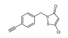 5-chloro-2-[(4-ethynylphenyl)methyl]-1,2-thiazol-3-one Structure