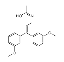 N-[3,3-bis(3-methoxyphenyl)prop-2-enyl]acetamide结构式