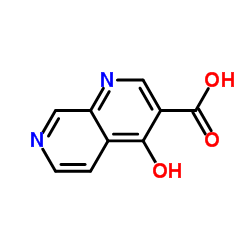 4-Hydroxy-1,7-naphthyridine-3-carboxylic acid structure