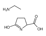 5-oxo-L-proline, compound with ethylamine (1:1) structure