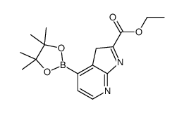 Ethyl 4-(4,4,5,5-tetramethyl-1,3,2-dioxaborolan-2-yl)-3H-pyrrolo[ 2,3-b]pyridine-2-carboxylate Structure