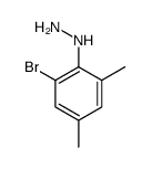 Hydrazine, (2-bromo-4,6-dimethylphenyl) Structure