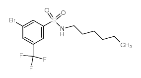 3-Bromo-N-hexyl-5-(trifluoromethyl)benzenesulfonamide picture